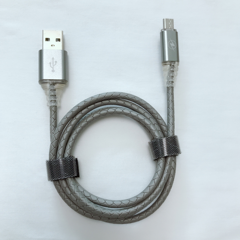 z diodą Szybkie ładowanie Okrągły kabel USB do micro USB, typu C, błyskawica iPhone do ładowania i synchronizacji
