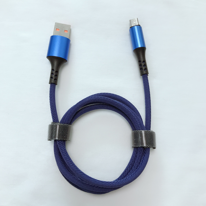 Okrągły pleciony kabel micro USB do USB 2.0 do szybkiego ładowania do micro USB, typu C, błyskawiczne ładowanie i synchronizacja iPhone'a
