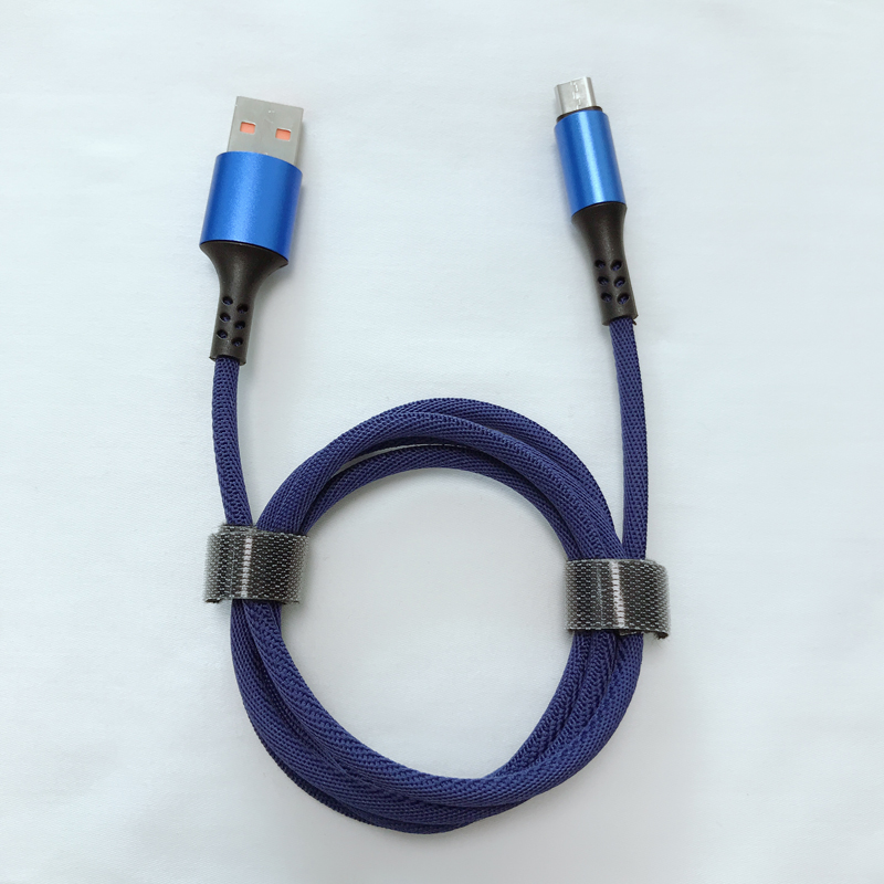 Okrągły pleciony kabel micro USB do USB 2.0 do szybkiego ładowania do micro USB, typu C, błyskawiczne ładowanie i synchronizacja iPhone'a