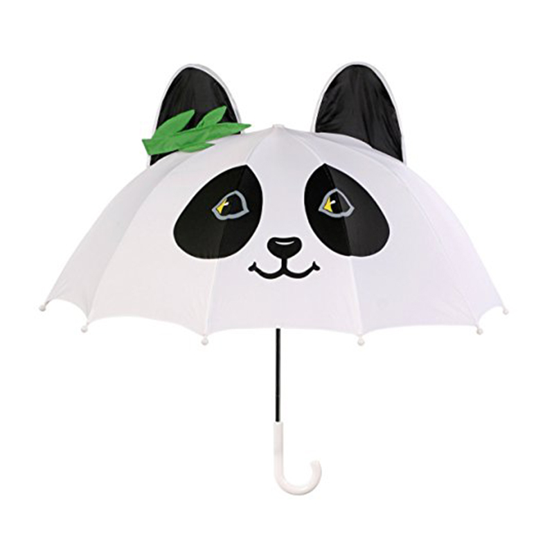 17-calowy bezpieczny materiał pongee auto otwarte małe dzieci korzystny parasol upominkowy panda łatwy do przenoszenia