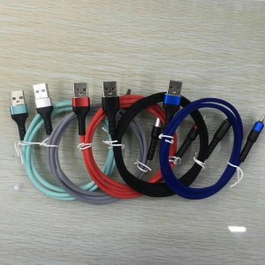 Okrągłe, aluminiowe, szybkie ładowanie Pleciony, zginany, elastyczny kabel USB do transmisji danych dla micro USB, Type C, błyskawica iPhone do ładowania i synchronizacji