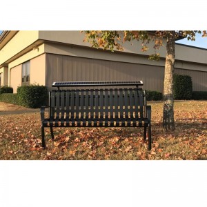 Ławka ładująca Uptown z panelami słonecznymi z tyłu