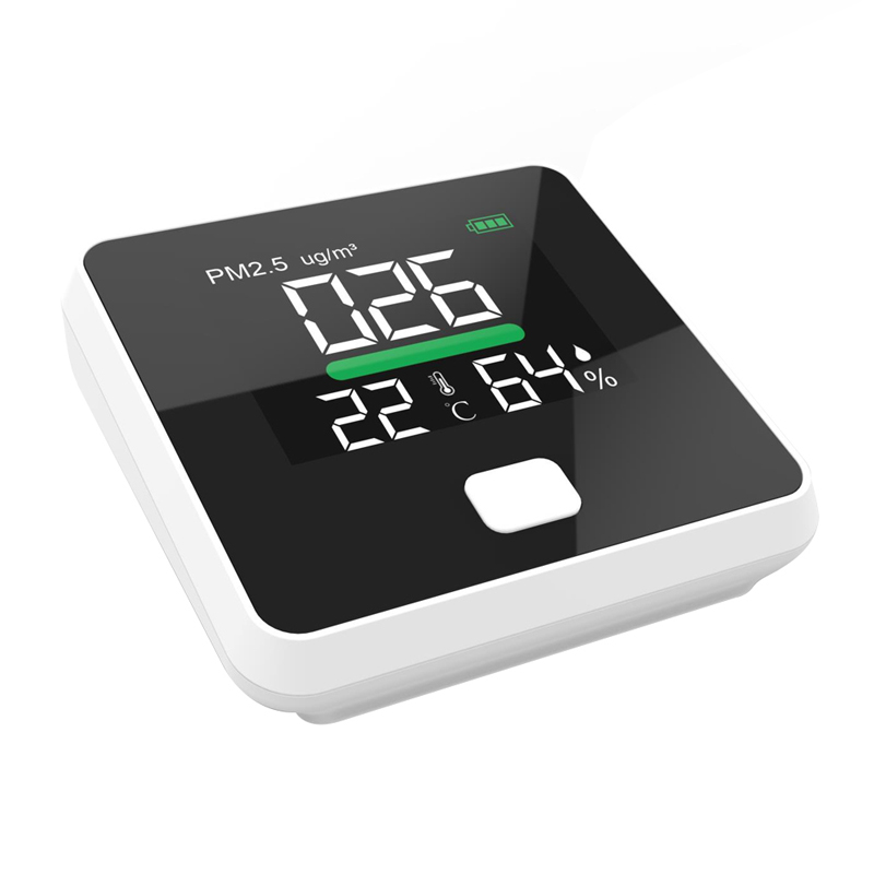 2019 Gorąca sprzedaż Detektor jakości powietrza PM2.5 HCHO Profesjonalny wykrywacz formaldehydu AQI Monitor TVOC z akumulatorem Akumulator litowy Dokładne testowanie