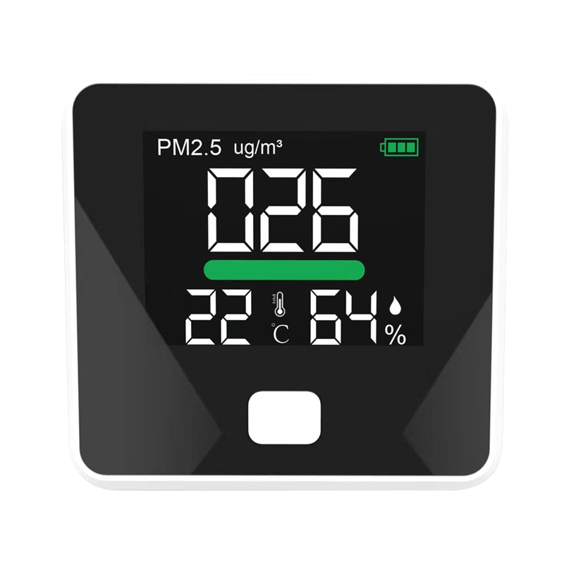 2019 Gorąca sprzedaż Detektor jakości powietrza PM2.5 HCHO Profesjonalny wykrywacz formaldehydu AQI Monitor TVOC z akumulatorem Akumulator litowy Dokładne testowanie