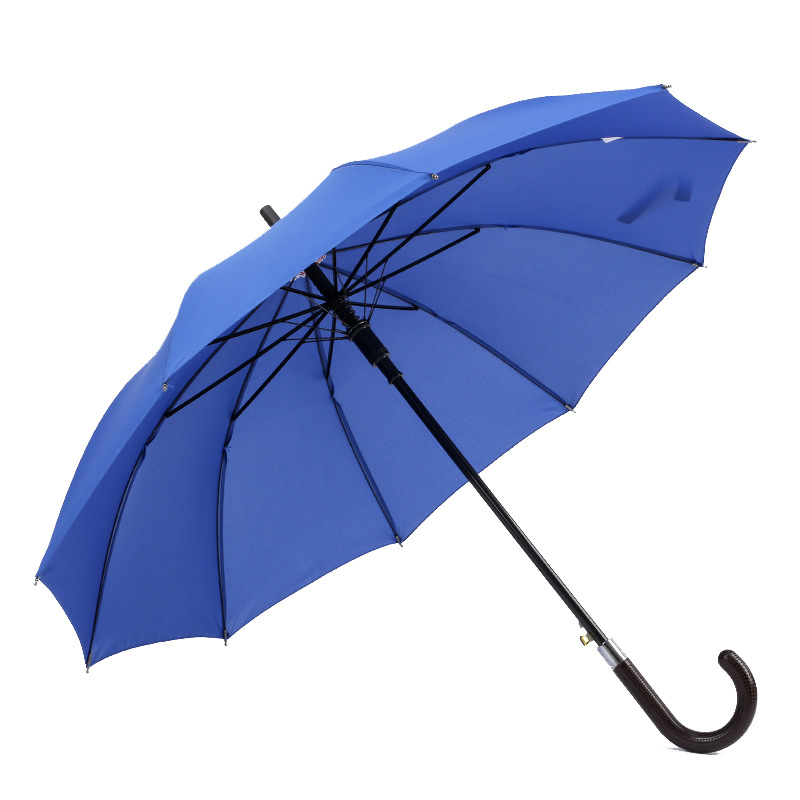Najwyższej jakości tani plastikowy uchwyt z tkaniny pongee, prosty parasol automatycznie otwierany