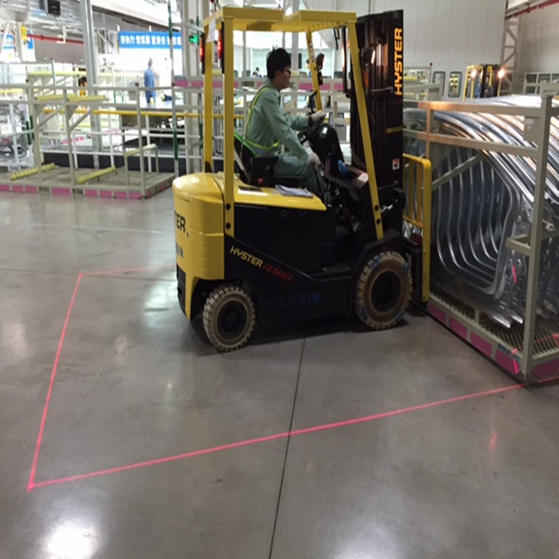 9-80 V DC Laserowa dioda LED o wysokiej jasności Forlift Czerwona strefa światła