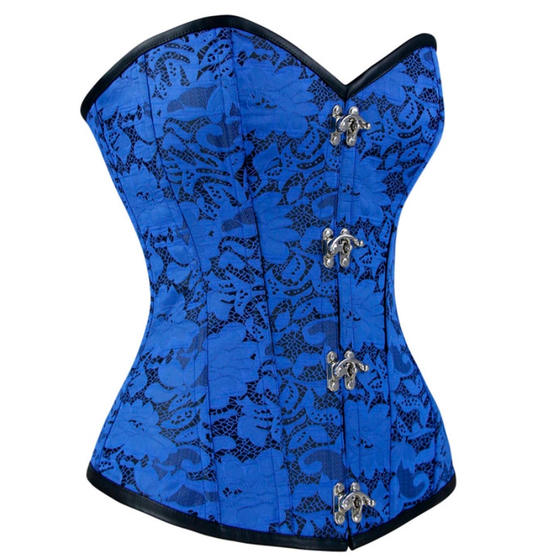 Seksowny gotycki brokat kwiatowy bez ramiączek ze stali Bodyshaper talii Cincher Overbust gorset N19020