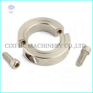 Podwójnie dzielony kołnierz wału