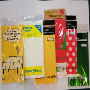 54x108 PVC Jednorazowy obrus imprezowy Jednokolorowy kwadratowy i okrągły kształt Dekoracja stołu Pokrowiec na stół