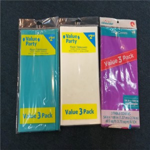 54x108 PVC PEVA Biały obrus Jednorazowy drukowany projekt graficzny Plastikowy pokrowiec na stół