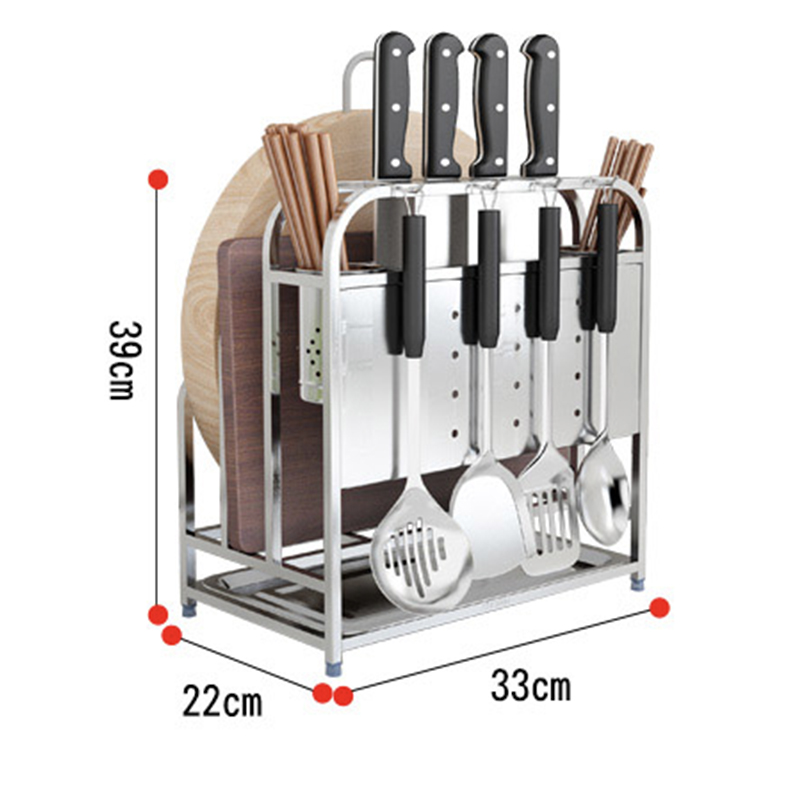 Uchwyt na nóż kuchenny ze stali nierdzewnej, uchwyt na deskę do krojenia w kuchni, stojak do przechowywania w kuchni