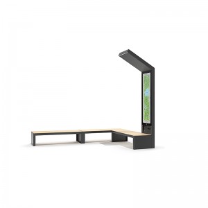 Stojak reklamowy LED z oświetleniem zewnętrznym