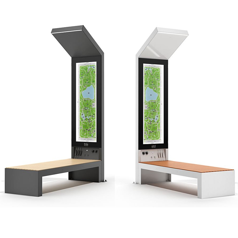 Solarne oświetlenie zewnętrzne Reklama Lamp Box Street Bench