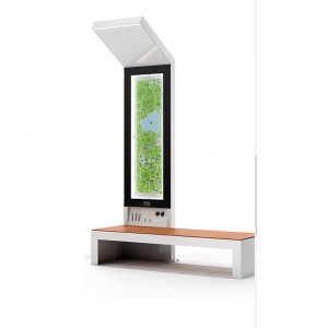 Solarne oświetlenie zewnętrzne Reklama Lamp Box Street Bench