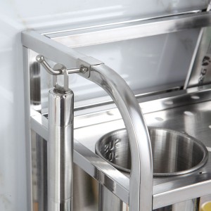 Stojak na przyprawy ze stali nierdzewnej, uchwyt na narzędzia ze stali nierdzewnej, stojak do przechowywania deski do krojenia ze stali nierdzewnej