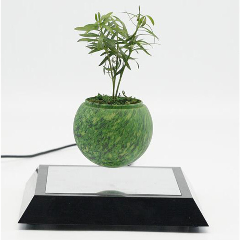 nowe lustro kwadratowa podstawa maglev lewitacja latające powietrze bonsai staw doniczka drzewo