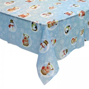 Podkład zewnętrzny PEVA Siatka z niebieskiej i czerwonej rolki z tworzywa sztucznego Obrus ​​z tkaniny