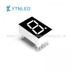 0,5 cala czerwony 1-cyfrowy 7-segmentowy wyświetlacz LED, tuba cyfrowa