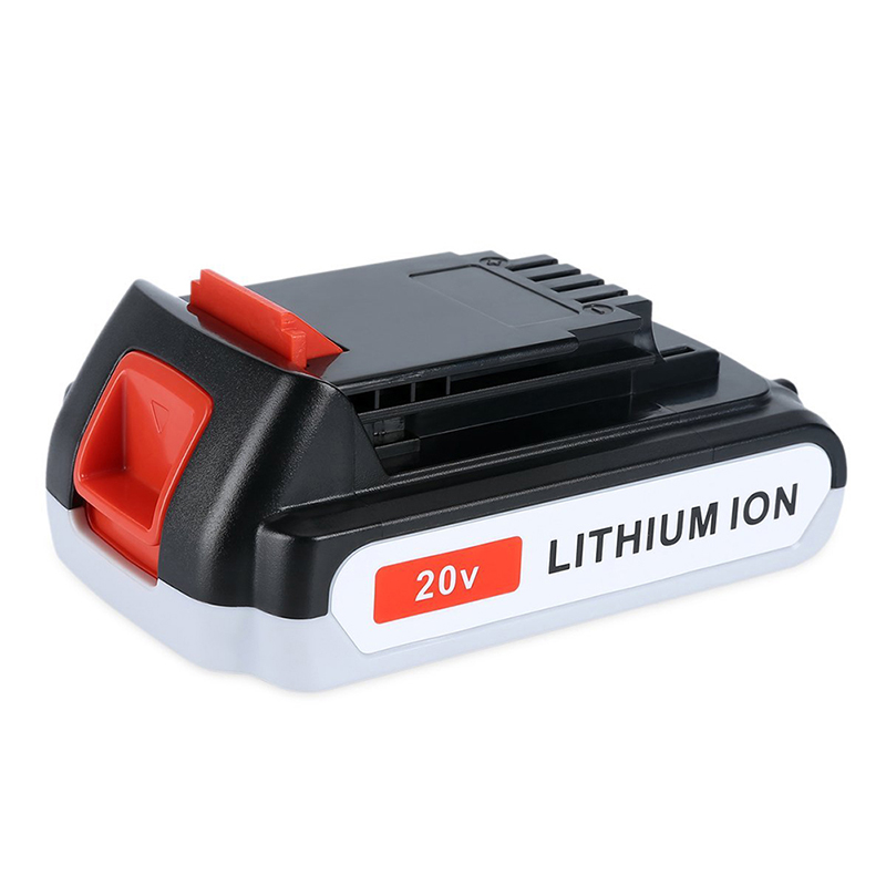 Zamienne akumulatory litowo-jonowe 2000 mAh 20 V do narzędzi Black u0026 Decker LB20, LBX20, LBX4020, LB2X4020