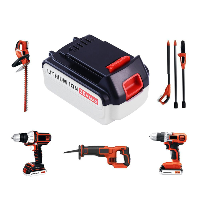 Akumulatory litowo-jonowe 20 V 4000 mAh do Black u0026 Decker LB20, LBX20, LBX4020, LB2X4020 Narzędzia akumulatorowe