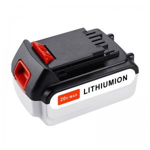 Do akumulatorów Black \u0026 Decker LB20, LBX20, LBX4020, LB2X4020 Wymiana akumulatora litowo-jonowego 20 V 6000 mAh