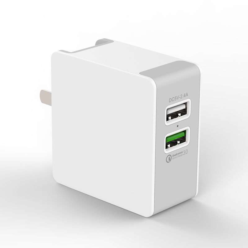 Ładowarka USB KPS-8034LC QC3.0 + 5V2.4A
