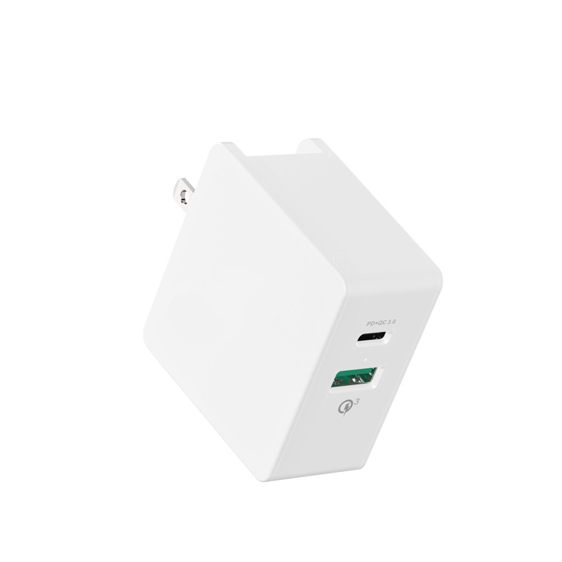 KPS-8006LC PD + 2-portowa ładowarka ścienna QC3.0 / 5V3A