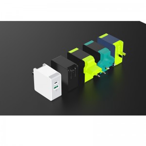 Ładowarka USB KPS-8006LC 5V3A + QC3.0 -33W