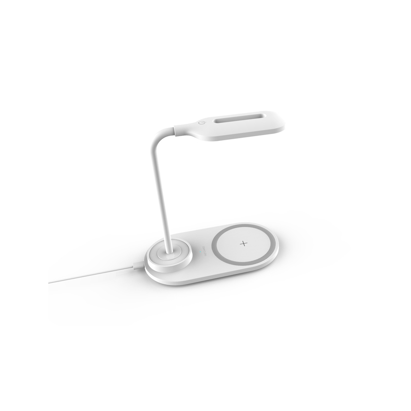 Szybka wielofunkcyjna bezprzewodowa ładowarka QI 10W 2w1 z lampą KPS-9002