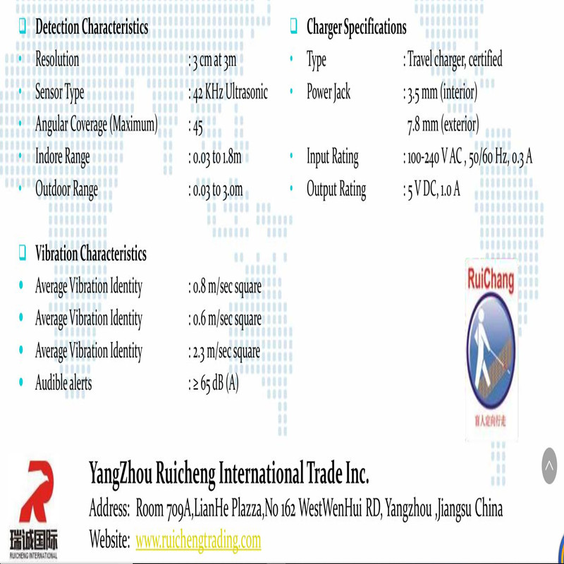 składana laska z inteligentnego trzciny dla ciepłych osób niewidomych