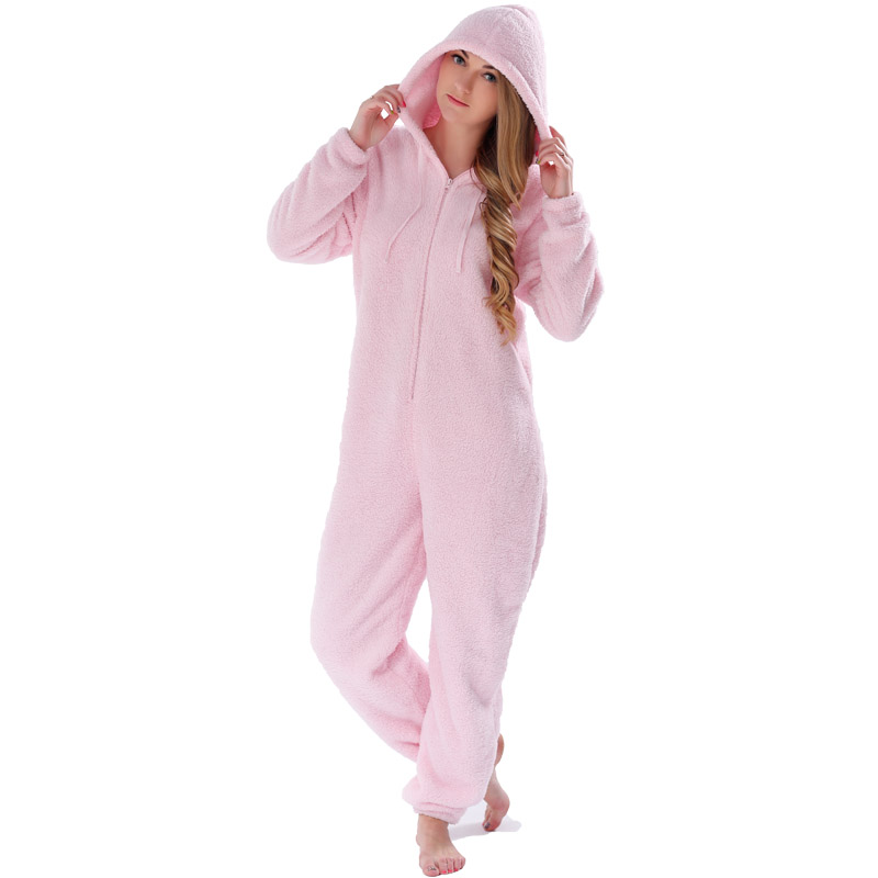 Komplety piżamy dla dorosłych Onesie Pink