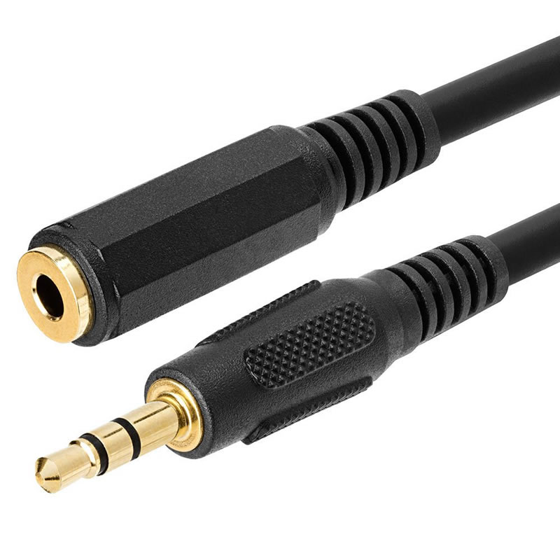 Przedłużacz kabla słuchawkowego stereo audio 3,5 mm 1/8 