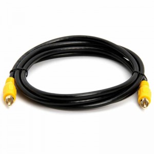 Kabel subwoofera RCA (1 męski RCA na 1 kompozytowy przewód audio / wideo męski) Kabel koncentryczny S / PDIF, cyfrowy kabel audio do amplitunerów AV, systemy Hi-Fi
