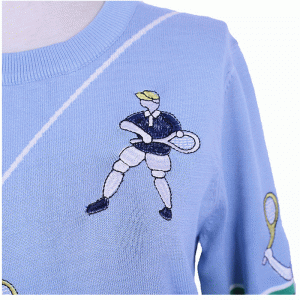 Indywidualny projekt haftowanego swetra z dzianiny sweter męskiej