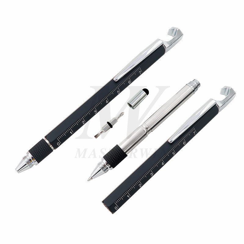 Długopis wielofunkcyjny 6 w 1 z rysikiem / linijką / uchwytem na telefon komórkowy / otwieraczem / śrubokrętem BP19-003