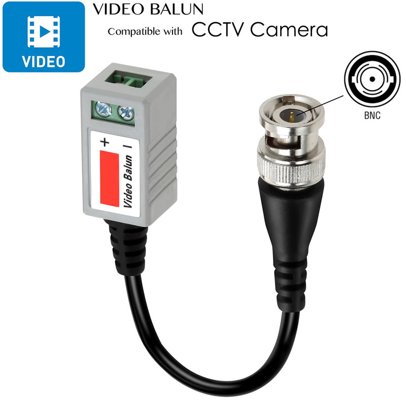 Kabel nadawczo-odbiorczy Balun Mini CCTV BNC