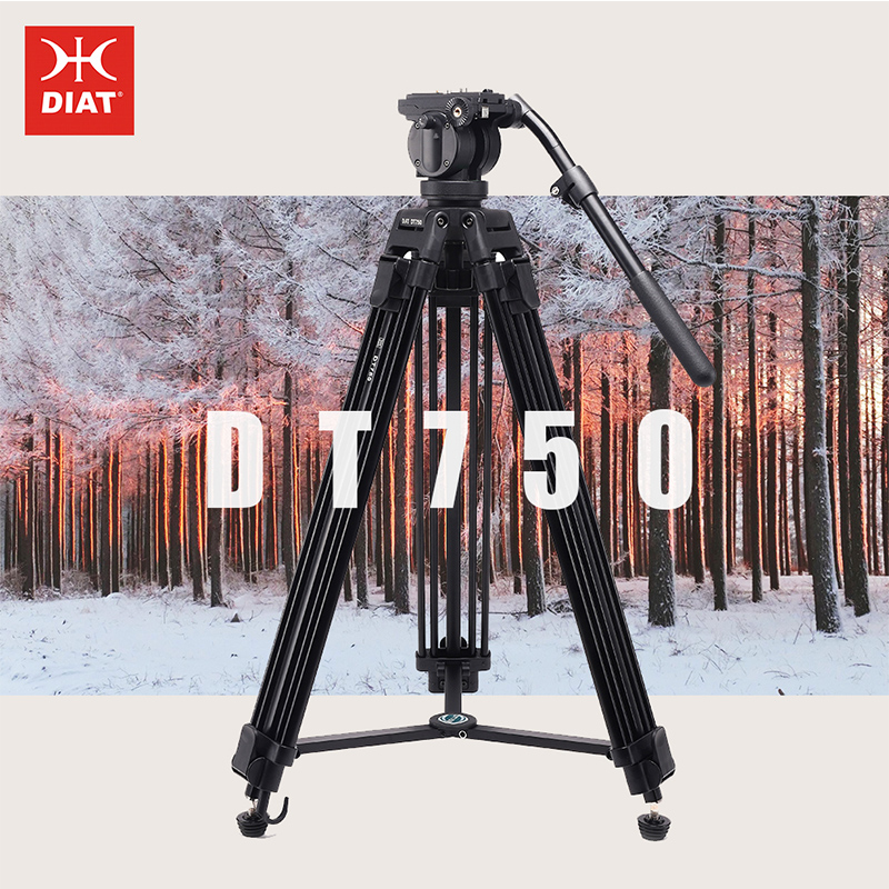 DIAT nowa kamera wideo DT750 obsługuje statyw trzy sekcje statyw o wysokiej 1,7 metra DSLR