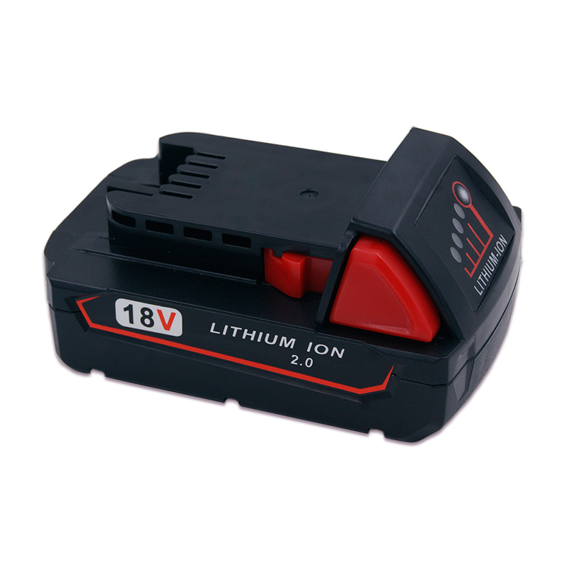 Akumulatory litowo-jonowe 18 V 2000 mAh do elektronarzędzi do Milwaukee 48-11-1840 M18