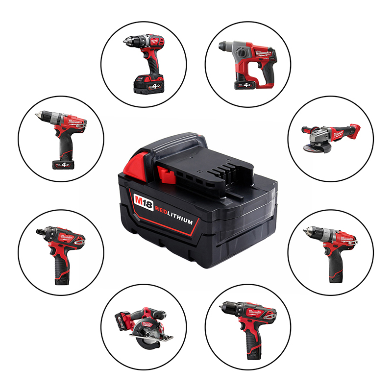 Litowa 18 V 3000 mAh Akumulatorowa wiertarko-wkrętarka do Milwaukee 48-11-1840 M18