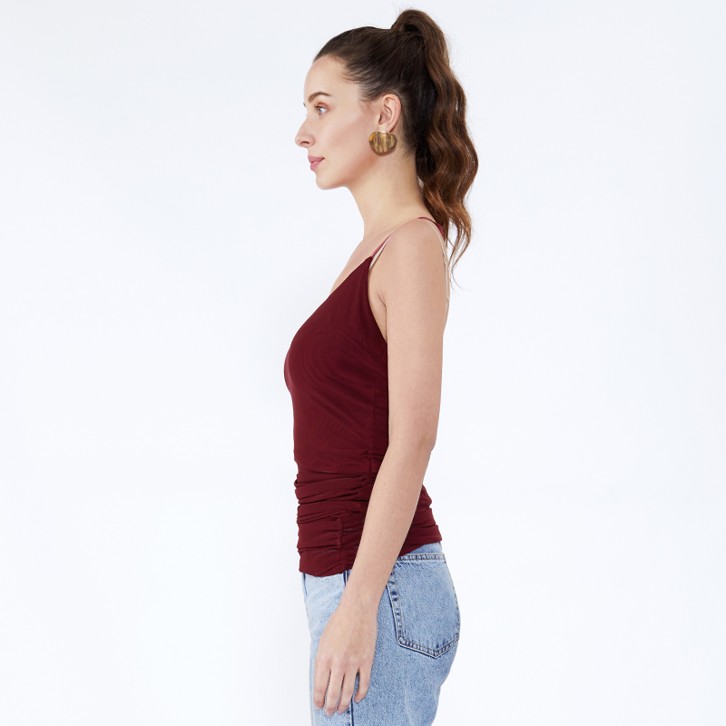 Saree Fashion Woman Summer Girl bez rękawów, bluzka z odkrytymi ramionami dla kobiet
