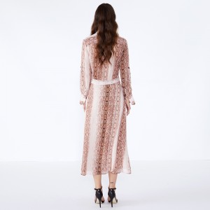 Oddychający wąż w kolorze różowego sukienki wizytowe damskie biurowe JCGJ190315075