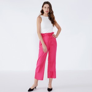 Damska biała bluzka bez rękawów Fashion Design Lady Rumuńska bawełniana bluzka do krojenia