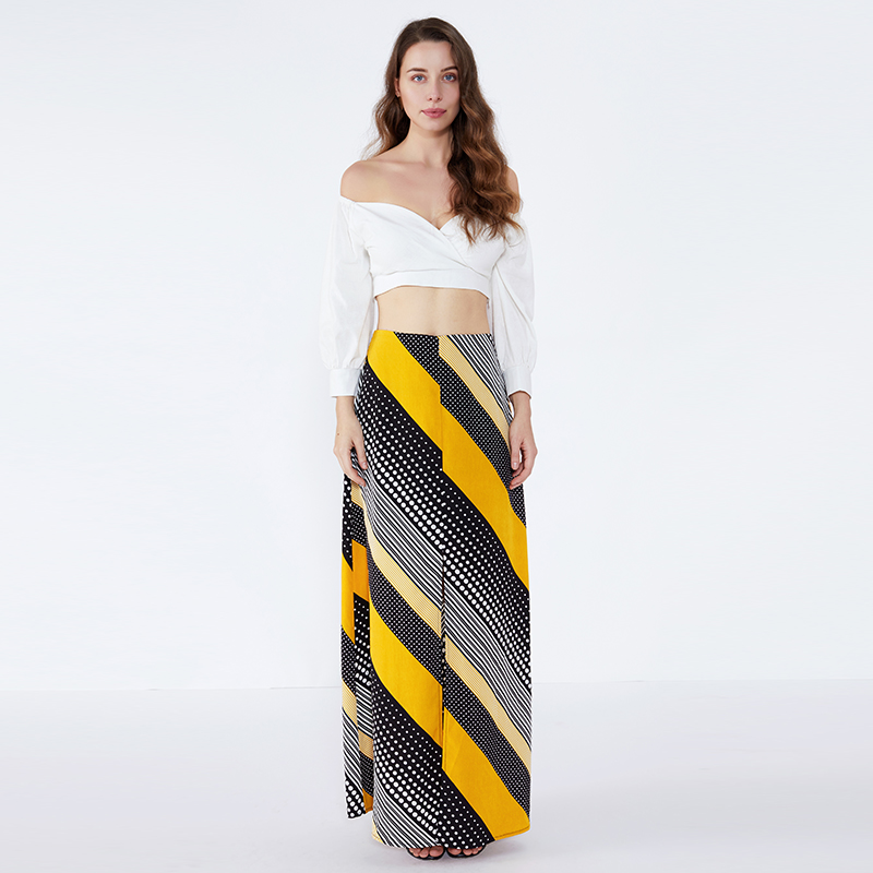 Wave Point Frędzle Indyjska designerska długa spódnica z szyfonu Lehenga Fashion Maxi
