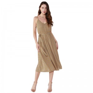 Paski Szyfonowa sukienka Vestidos Casuales 2019 w stylu vintage dla kobiet