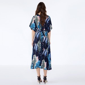 Szyfonowa sukienka w stylu afrykańskim z eleganckimi damami damskimi Sukienki na co dzień Lato JSDJ2558