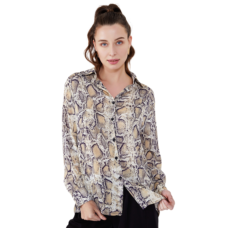 Serpentynowa bluzka Camo Saree Designs Femme Lady Bluzka