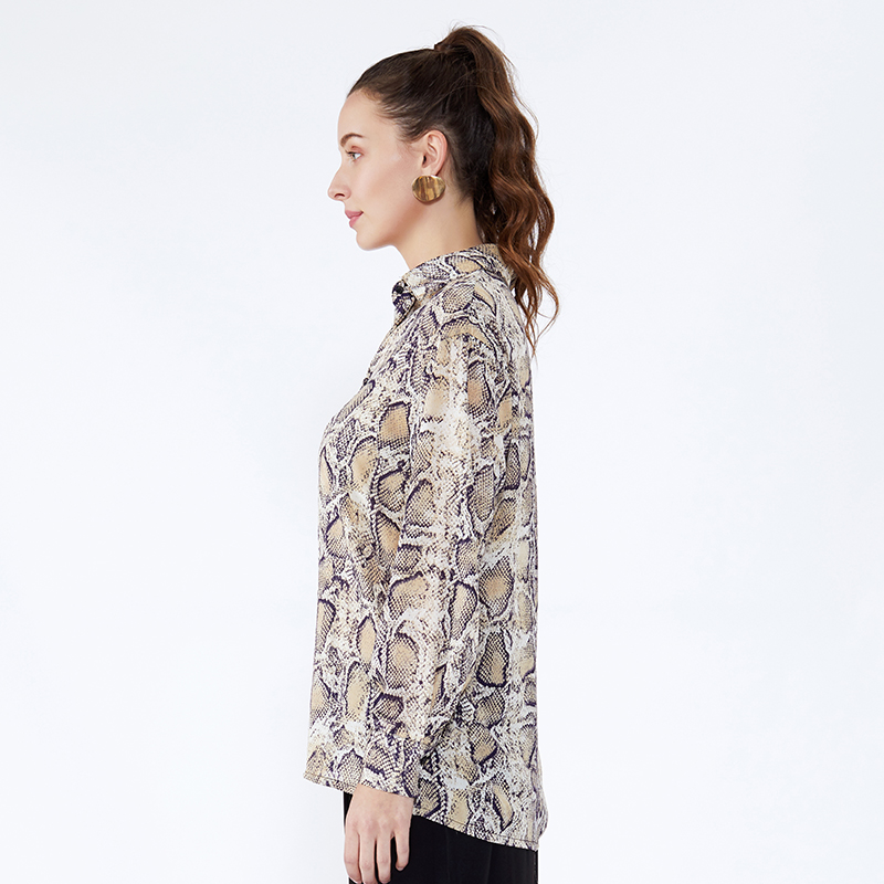 Serpentynowa bluzka Camo Saree Designs Femme Lady Bluzka