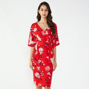 Najnowsze wzory Damska letnia dzianinowa sukienka damska na zamówienie