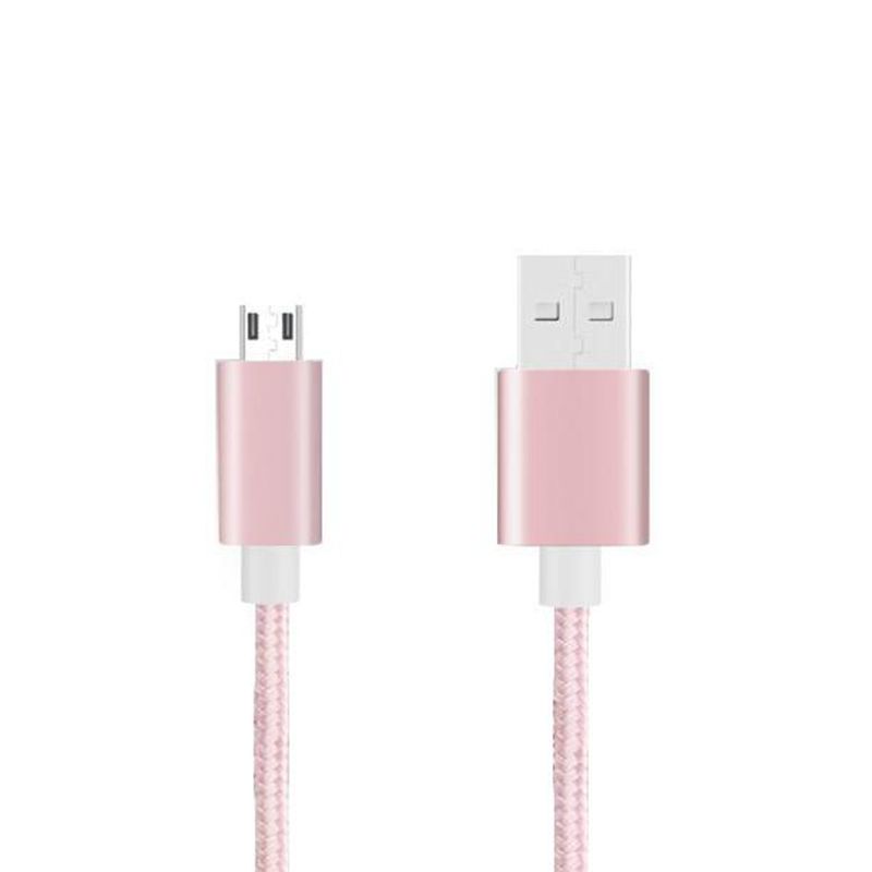 Kabel micro pleciony z nylonu do ładowania USB