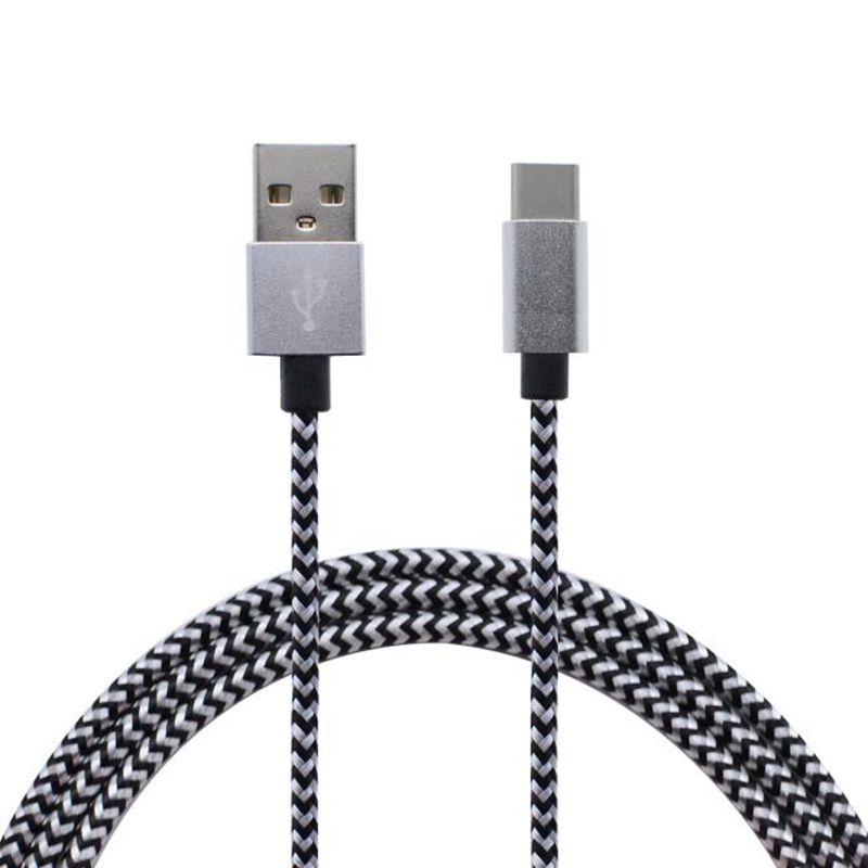 Pleciony nylonowy kabel danych typu C na USB